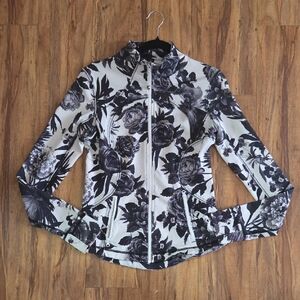 Lululemon Floral Black and Gray Women's Jacket